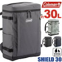 楽天HALLSHOT ホールショットColeman コールマン リュック 【 認定販売店 】 30L 大容量 SHIELD30 正規品 通学 男子 リュックサック バックパック デイパック メンズ レディース 通勤 学生 タブレットPC収納 防水 B4 A4 はっ水 耐水加工 ボックス スクエア バッグ シールド