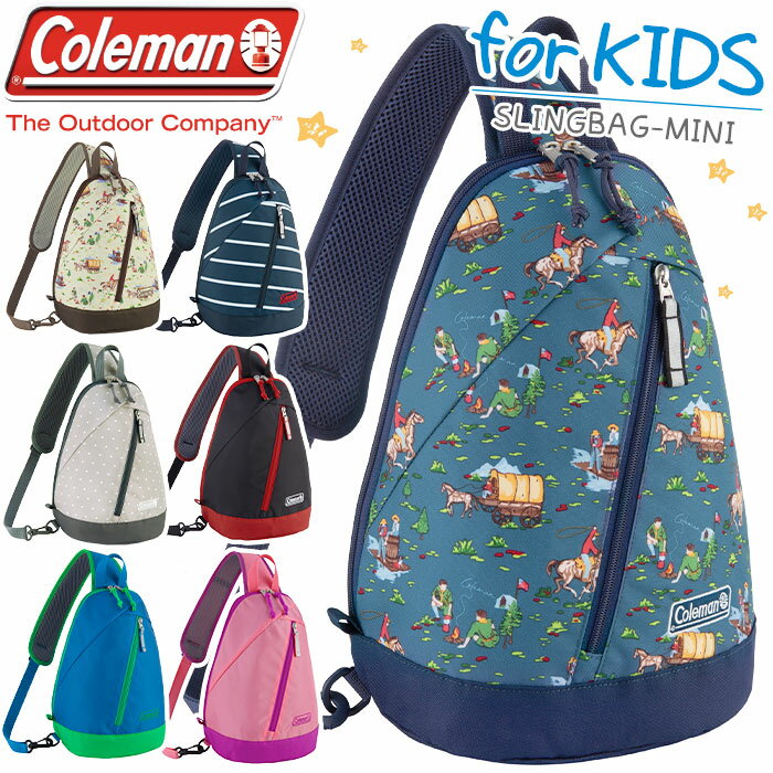 Coleman コールマン ボディバッグ キッズ ジュニア SLINGBAG MINI スリングバッグミニ 正規品 ワンショルダー ワンショル キッズバッグ かわいい おでかけ こども用 キッズ用 子ども 男の子 女の子 公園 旅行 散歩 遊び 女子 男子 小学生 B5 スリングバッグミニ