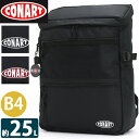 【スーパーSALE 30%OFF】コナート リュック メンズ レディース CONART リュックサック スクエアリュック トップオープンリュック ブラック A4...