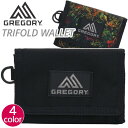 財布 メンズ GREGORY グレゴリー 三つ折り ウォレット WALLET 正規品 ミニウォレット ベルクロ 人気 ロゴ レディース 男女兼用 ブラック カジュアル 旅行 トライフォールド ワレット TRIFOLD WALLET