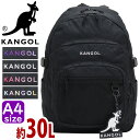 カンゴール リュック KANGOL メンズ レディース 大容量 リュックサック バックパック デイパック バッグ かばん 通勤リュック 黒リュック おしゃれ 男女兼用 通学 通勤 学生 A4 30L PC収納 人気 2気室 黒 ブラック アウトドア 250-01560(4)