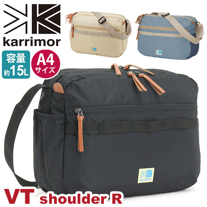 ショルダー karrimor カリマー VT shoulder R ショルダーバッグ 正規品 ワンショルダー 斜め掛け 斜めがけ メンズ レディース 男女兼用 かばん シンプル カジュアル 軽量 ユニセックス ブラッ…