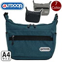 ショルダーバッグ OUTDOOR PRODUCTS アウトドアプロダクツ ロゴテープ マルチポケット ショルダーバッグ 斜めがけ 斜め掛けショルダー メンズ レ...