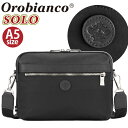 Orobianco オロビアンコ 正規品 ショルダーバッグ ソーロ SOLO メンズ ショルダー 男性 ビジネス バッグ カバン 通勤 通勤用 仕事用 出張 旅行 社会人 カジュアル 上品 ブラック 黒 かっこいい フォーマル ビジカジ A5 4L 92952