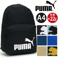 リュック ジュニア 男の子 PUMA プーマ リュックサック ジュニアリュックサック デイパック 人気 通学 通勤 小学生 高学年 中学生 高校生 部活 かっこいい A4 22L バッグ 黒 ブラック アウトドア 都会 旅行 レジャー フェイズ バックパック F075487