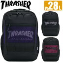 楽天HALLSHOT ホールショット【SALE】 リュック メンズ 28L THRASHER スラッシャー リュックサック デイパック 2ルーム構造 大容量 レディース 通学 通学用 通勤 中学生 高校生 大学生 男の子 部活 スクール用 PC 黒