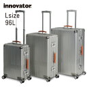 イノベーター スーツケース innovator inv7811 96L Lサイズ 大容量 長期滞在 ホームステイ アルミキャリーケース キャリーバッグ アルミボデー 北欧 トラベル 送料無料 2年間保証･･･