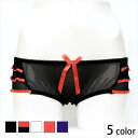 透け透け感なサニタリーショーツ ブリーフ ショーツ セクシー sexy shorts レディス フルバック サテン レース フリル 下着 ランジェリー サニタリ...