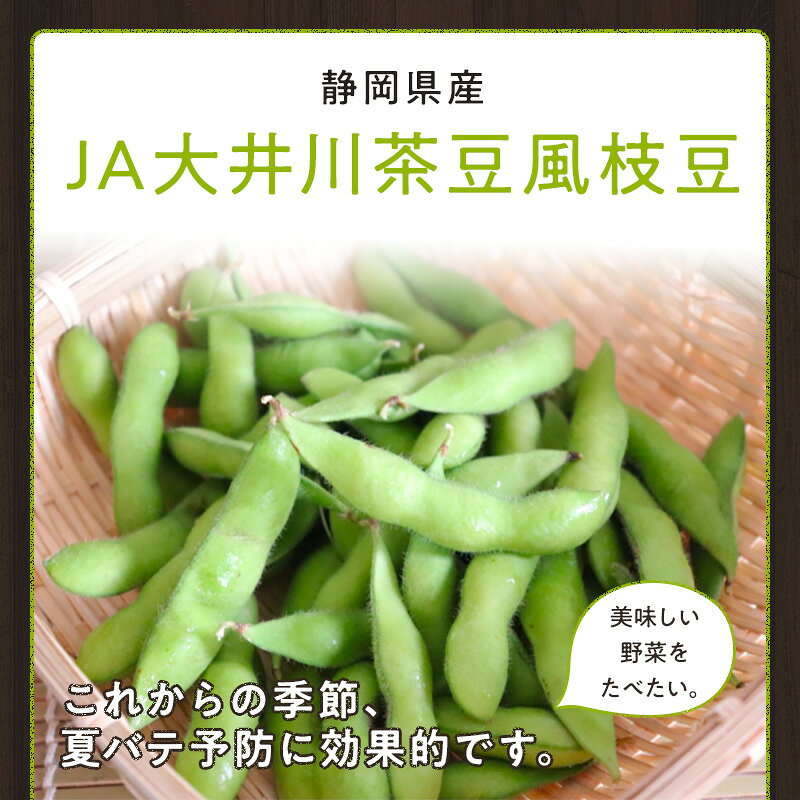 【静岡県産】JA大井川茶豆風枝豆 250g 10入り 20入り 枝豆 えだまめ おつまみ ご家...