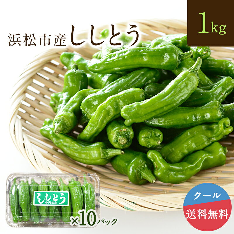 浜松産 ししとう 1kg 10パック とうがらし 獅子唐 シシトウ 国産 野菜 クール便 送料無料 hamachu-10000864 はまべじ パッケージ画像