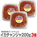●【冷凍】【3個 合計600g】イカ耳のキムチ(200gパック×3個)【送料無料 非冷凍品同梱不可】