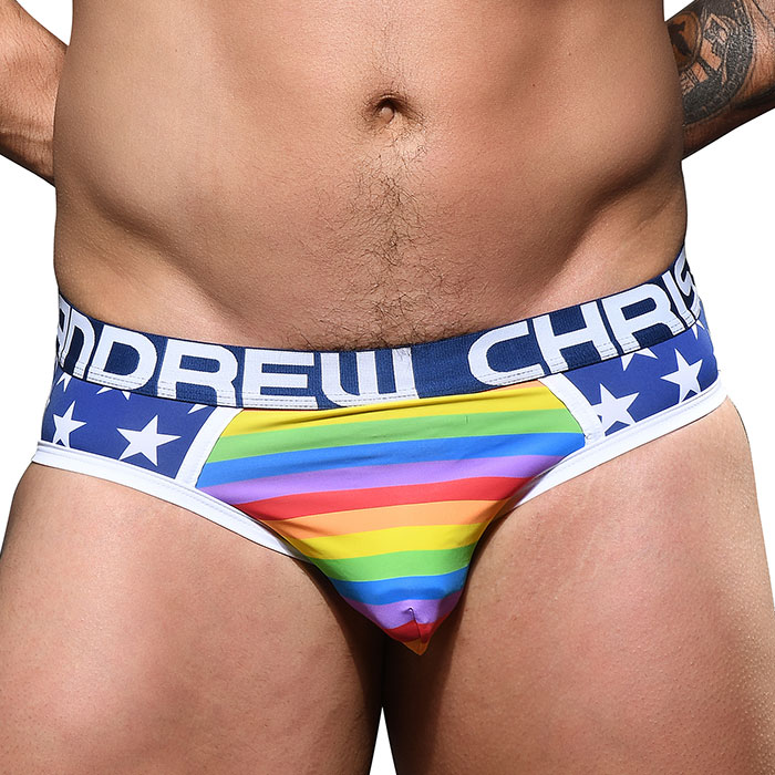 (Ah[NX`jANDREW CHRISTIAN Pride Brief w Almost Naked XS,S,M,L,XL