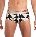 男性用下着 送料無料 オーストラリアのクールなメンズアンダーウェア モスマン MOSMANN SILVER BRIEF BLACKWHITE PRINT SXL