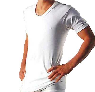 BVDシルケット加工デラックスU首半袖Tシャツ(S〜L) BVDシルケット加工デラックスU首半袖Tシャツ(S〜L)