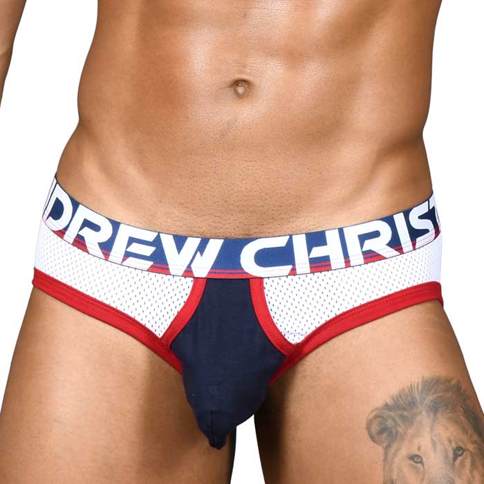 (Ah[NX`jANDREW CHRISTIAN Almost Naked Brief Retro Mesh Brief XS,S,M,L,XL