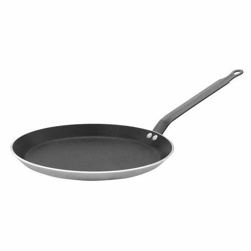 【ストウブ STAUB】木柄 クレープパン 28cm ブラック（40509-525） レストラン 正規品業務用【江部松】【Silent-サイレント-】