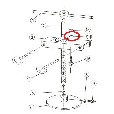 フードプロセッサー EBM 鉄 ギョーザ絞り器用 (14)バネ座金(メネジ止め) EBM/業務用/新品/小物送料対象..