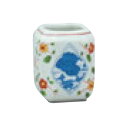 楊枝 赤絵山水楊枝入 B16-2 B16-2 幅38 奥行38 高さ48/業務用/新品/小物送料対象商品