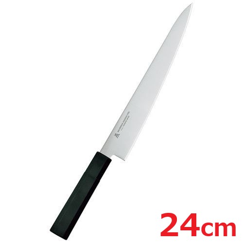 商品情報商品名：燕シリーズ 筋引 24cm W-1113商品番号：aa1-1232680JANコード：4906496703486サイズ：24cm重量：120g材質刃：モリブデン・バナジウム鋼　柄：ノバロンAGZ330（銀系無機抗菌剤）入りエラストマー樹脂ポイントハンドルは一体成型でエラストマー樹脂に抗菌剤が入っているため、衛生面に優れています。刃は水砥で本格的な刃付けを施し、鋭い切れ味が長く持続します。配送料について【ご注意】画面上の色はブラウザやご使用のパソコンの設定により実物と異なる場合があります。JANコード：4906496703486