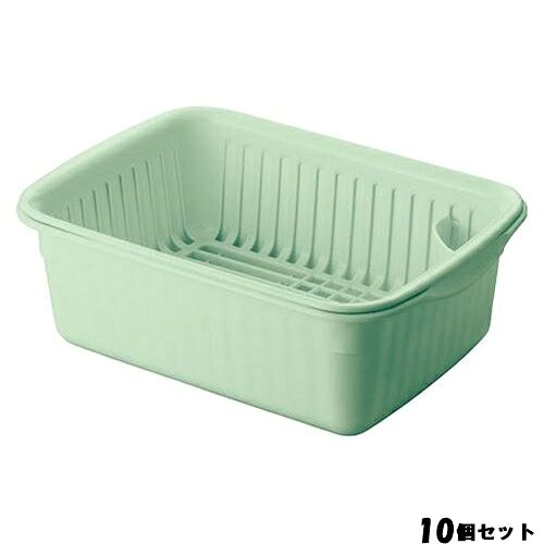 【商品情報】商品名：ポゼ 水切りセット グリーン 中 430923商品番号：aa1-5186611お届け数：10JANコード：4974908430923カラー：グリーンサイズ：400×290×高さ140（mm）材質：ポリプロピレンポイント●Ag＋抗菌仕様●※箸立てパーツ付配送料について【ご注意】画面上の色はブラウザやご使用のパソコンの設定により実物と異なる場合があります。お届け数：10JANコード：4974908430923