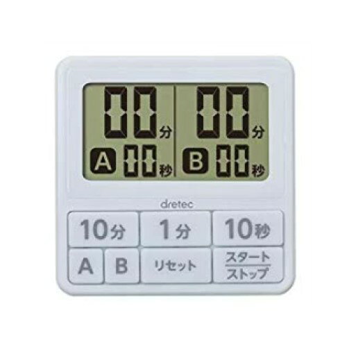 商品情報商品名：ダブルタイマー T-551WT ホワイト寸法：幅75mm×奥行75mm×高さ10mm送料区分：小物送料お届け数（合計）：1電源：リチウム電池CR2025商品コード：aa1-8718900配送料について【ご注意】画面上の色はブラウザやご使用のパソコンの設定により実物と異なる場合があります。JANコード：4536117023855