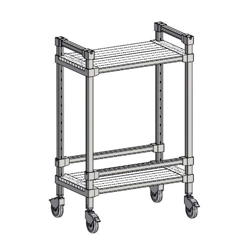 アルマンワゴン W372-2段タイプ 幅684×奥行372×高さ1048(mm)/業務用/新品/送料無料