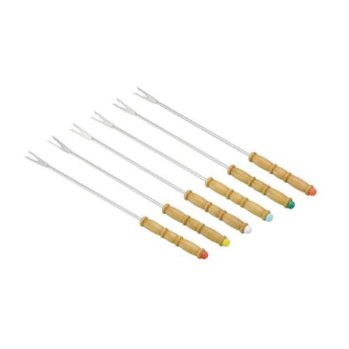 木柄フォンデュフォーク 6本組/業務用/新品/小物送料対象商品