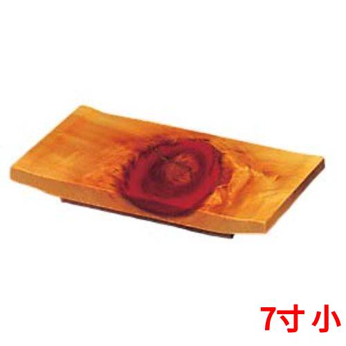 ひのき 紅節 盛皿 7寸 小 210×120×H30 /