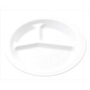 PP丸型ランチ皿 3ッ切 No.1714W ホワイト 高さ26(mm)/業務用/新品/小物送料対象商品
