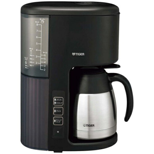 ■商品説明■商品名：タイガー コーヒーメーカー ACE-V081(KI)メーカー品番：7970525お届け数：1外寸(mm)：幅:280×奥行:174×高さ:345重量：2.7kg容量：1.08L材質：本体・計量スプーン・フィルター・カップ&フィルタースタンド:PP、水タンク:AS、水タンクトッテ:ABS、サーバー:ステンレス魔法瓶消費電力：750Wブランド発祥地：日本原産国材料や素材が作られた国：中国製造生産国製造物を生産した国：中国EBM販売単位1個・枚のサイズ：高さ384×幅283×奥行211EBM販売単位1個・枚の製品重量：2.7kg化粧箱サイズ：高さ384×幅283×奥行211化粧箱重量(g)：400外装(外箱)サイズ：384×283×211外装(外箱)サイズ重量(g)：400ポジティブリスト：○●真空断熱ステンレスサーバー●マイコン深蒸しドリップ●シャワードリップ方式【配送料について】【ご注意】画面上の色はブラウザやご使用のパソコンの設定により実物と異なる場合があります。