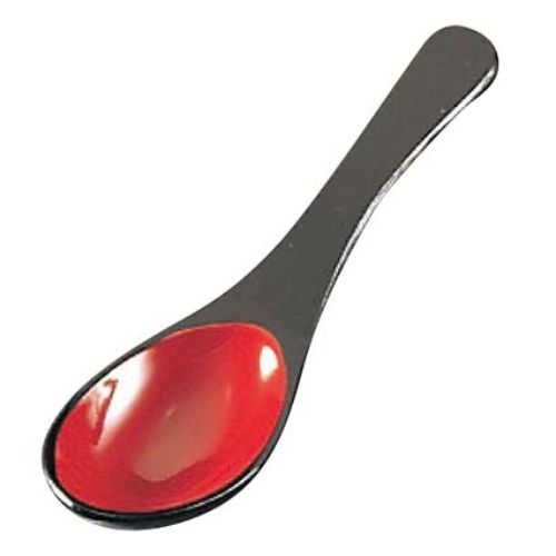 レンゲ 【メラミン 和風塗り レンゲスプーン 黒内朱】/業務用食器/新品/小物送料対象商品のサムネイル