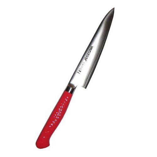 ペティナイフ ハセガワ 抗菌カラー庖丁 ペティーナイフ MPK-15 15cm レッド MPK-15 長さ:264、厚さ:1.8/業務用/新品/小物送料対象商品