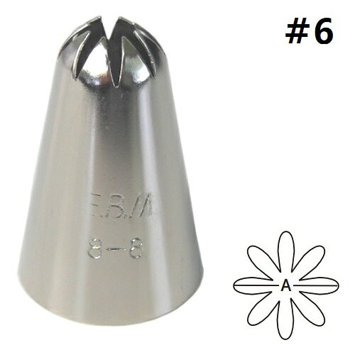 商品情報商品番号：2549060商品名：口金 8切 花型 EBM #6メーカー：EBMサイズ/内容量/重量：その他：●上径9×外径19×高さ36 配送料について【ご注意】画面上の色はブラウザやご使用のパソコンの設定により実物と異なる場合があります。JANコード：4548170029743