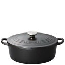 ル・クルーゼ トラディション ココットオーバル 25cm 2102−25−00 マットブラック/業務用/新品/送料無料