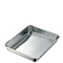 クローバー 18-8 浅型 角バット 2枚取/業務用/新品/小物送料対象商品