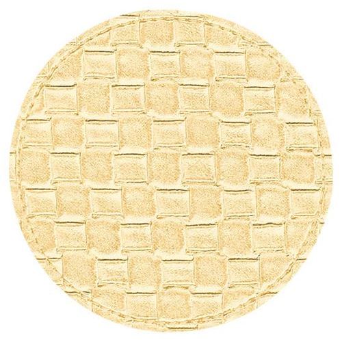 シンビ キルトデザインコースター 丸 ♯370 ゴールド/業務用/新品/小物送料対象商品