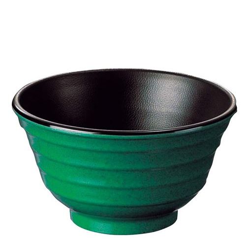 メラミン 多用丼 グリーン内黒 766－GB/業務用/新品/小物送料対象商品