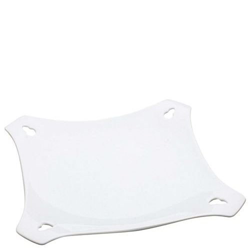 アルセラム 白変形 透かし四方皿 EC12－38/業務用/新品/小物送料対象商品