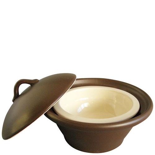 商品情報商品名：萬来鍋 丸 こげ茶 小(1人前用)メーカー型番：0407100JANコード：4580137230632入り数：1サイズ(外寸mm)：外鍋：φ165×H110(内鍋：φ125×H40)サイズ(内寸mm)：-重量：730g材質：外鍋・内鍋：耐熱セラミック 蓋：陶器オーブン：○レンジ：○商品について●和・洋・中いろいろな料理に使える万能鍋。料理の温め直しも、萬来鍋ならできたての味です。●用途。豆腐、変わり豆腐(ごま、ゆず、しそ、温泉玉子豆腐等)。ゆば・点心・海鮮蒸し・茶碗蒸し・蒸し物全般●適正内鍋容量：125～200cc配送料について【ご注意】画面上の色はブラウザやご使用のパソコンの設定により実物と異なる場合があります。