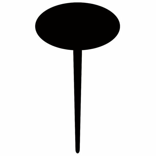 オーバルスティック(6枚入)590706BK/業務用/新品/小物送料対象商品