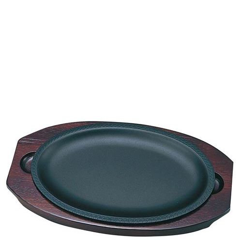 周弘 鉄 ステーキ皿 わかば 大/業務用/新品/小物送料対象商品