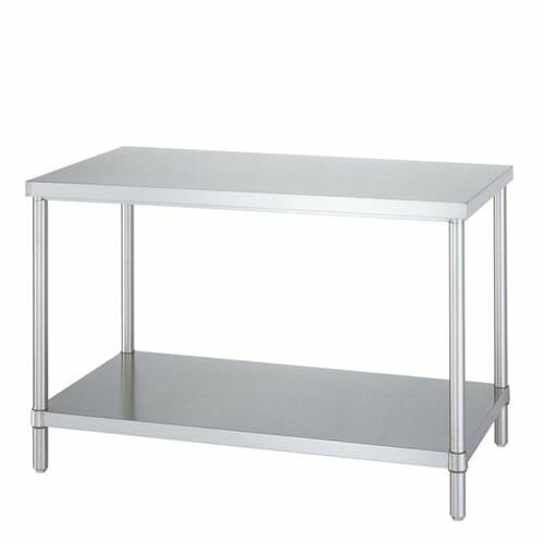 WB－15090パイプ脚 作業台 ベタ棚仕様/業務用/新品/送料無料