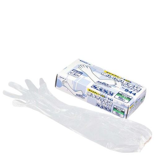 商品情報商品名：エステー ポリエチレンロング手袋(30枚入)クリア No.944メーカー型番：6866311JANコード：4901070754595入り数：1サイズ(外寸mm)：全長：600 手の平まわり：約308 中指の長さ：79サイズ(内寸mm)：-重量：-材質：ポリエチレン商品について●内エンボス●140ミクロン配送料について【ご注意】画面上の色はブラウザやご使用のパソコンの設定により実物と異なる場合があります。