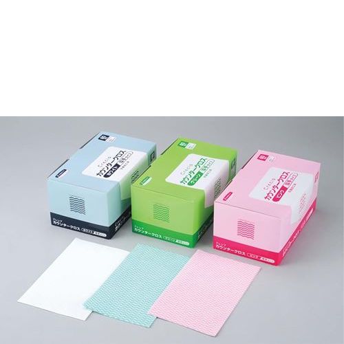 クレシア 抗菌カウンタークロス 薄手(100枚入)グリーン 65412/業務用/新品/小物送料対象商品
