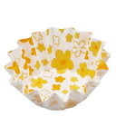 ココ・ケース(500枚入)小花柄 丸型 6号深 イエロー/業務用/新品/小物送料対象商品