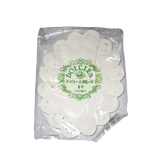 ドイリー レースペーパー 小判型(500枚入)6号/業務用/新品/小物送料対象商品