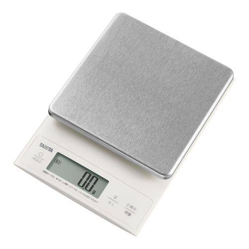 1-0604-1301/株式会社タニタ/クッキングスケール 3kg KJ-305IV (アイボリー) 幅150...