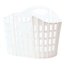 折りたためるランドリーバスケット ホワイト 120328/業務用/新品/小物送料対象商品(3)