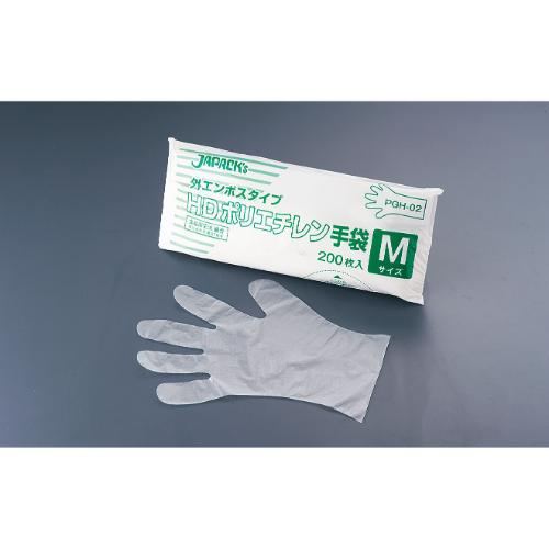 ジャパックス HDポリエチレン手袋 PGH-01 S(200枚入)/業務用/新品/小物送料対象商品