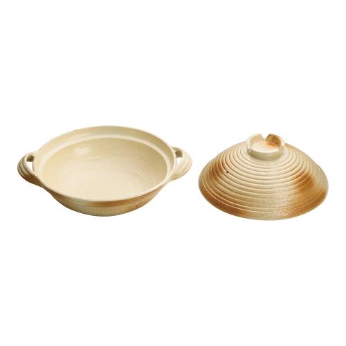 アルミ 電磁用手造り土鍋 楽鍋(新幸楽) 27cm/業務用/新品/送料無料